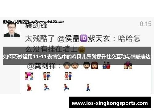 如何巧妙运用11-11表情包中的森贝儿系列提升社交互动与情感表达